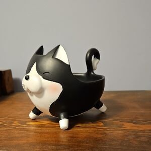 Black and White Cat Candy Bowl